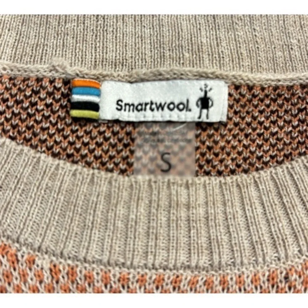Smartwool Women's Dacono Ski Crew Sweater Pink Size Small Merino Wool Blend‎